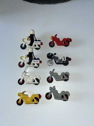 Lego system motorräder - 8x,